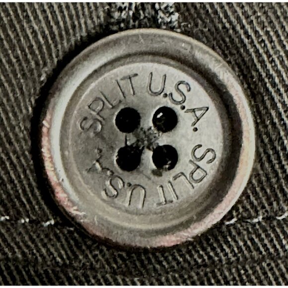 SPLIT Womens Short Skirt Straight Front A-Line Zip Up Cotton Pockets Black 11 - Picture 3 of 11